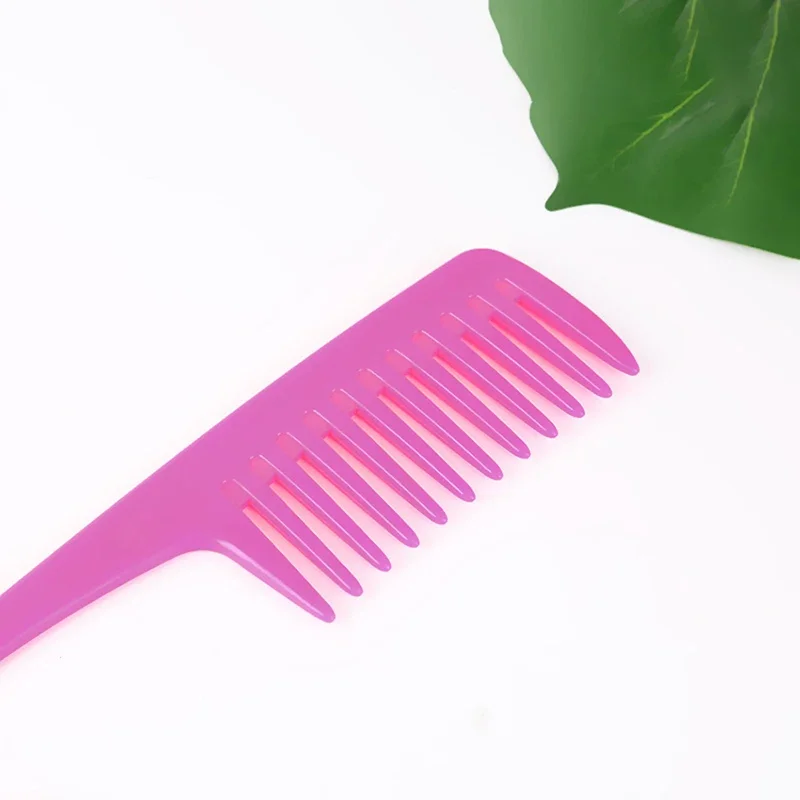 Grandes pentes de dente largo com gancho curvo desembaraçar grandes dentes cabeleireiro reduzir a perda de cabelo pente cabelo molhado seco pente ferramentas estilo