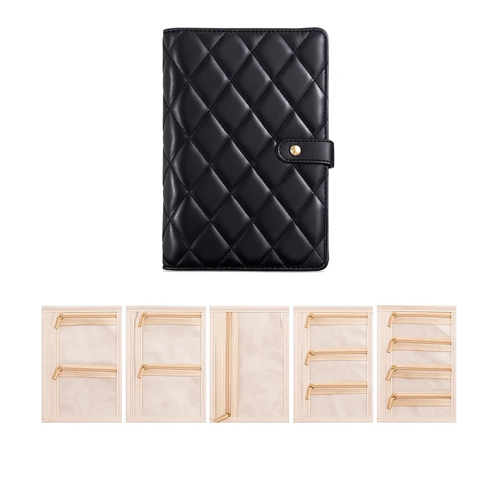 

Waterproof Jewelry Storage Book Partition Portable Necklace Binder Detachable Loose Leaf Jewelry Packaging Brochure Travel