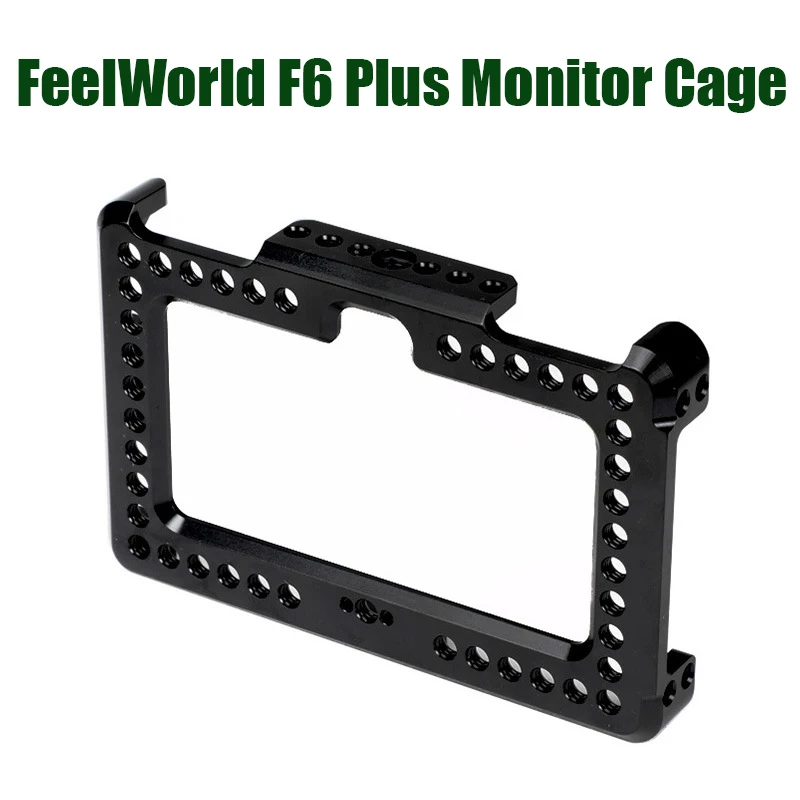 Для FeelWorld F6 Plus 5,5-дюймовая клетка для монитора и кронштейн — сверхлегкое алюминиевое защитное крепление