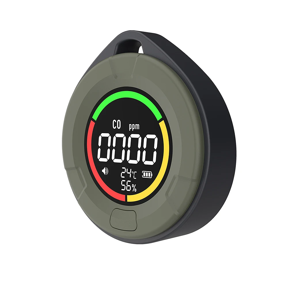 3-in-1 Portable Air Quality Detector CO Tester Carbon Monoxide Temperature Humidity Monitor For Indoor/Outdoor & Camping Travel