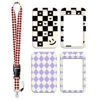 Retro Pattern Card Holder Detachable Lanyard Neck Strap for Key ID Card Phone Straps Anti-lost Hang Rope Key Ring Accessories
