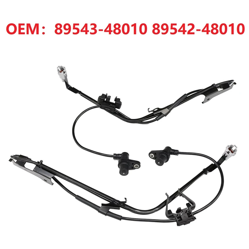 2Pcs 89543-48010 89542-48010 ABS Wheel Speed Sensor Front Left Front Right For Lexus RX300 99-03 3.0L V6