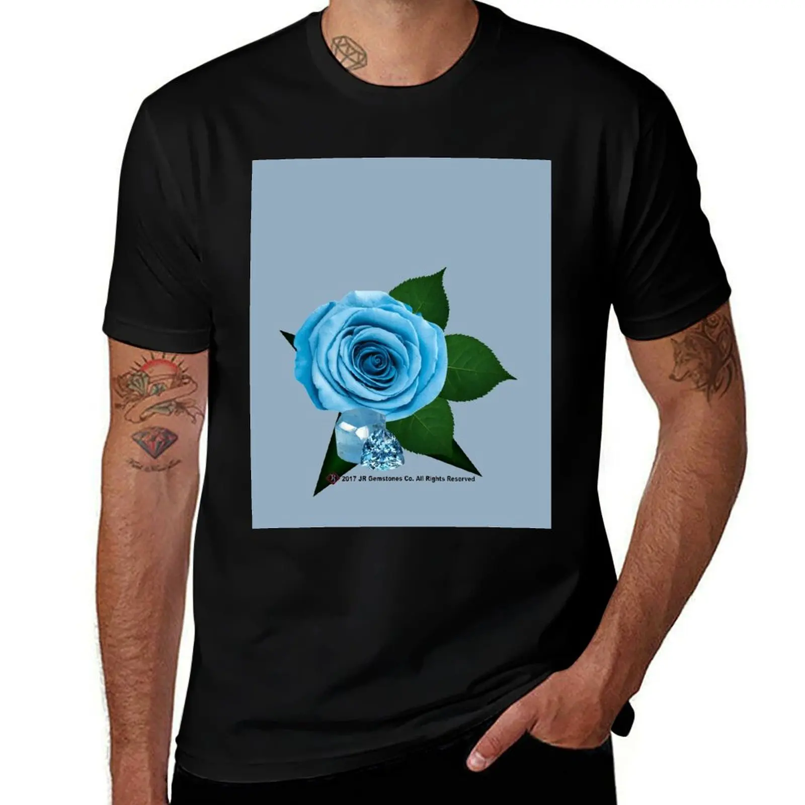 Blue Topaz Rose Collection T-Shirt vintage graphic t shirt vintage mens clothes