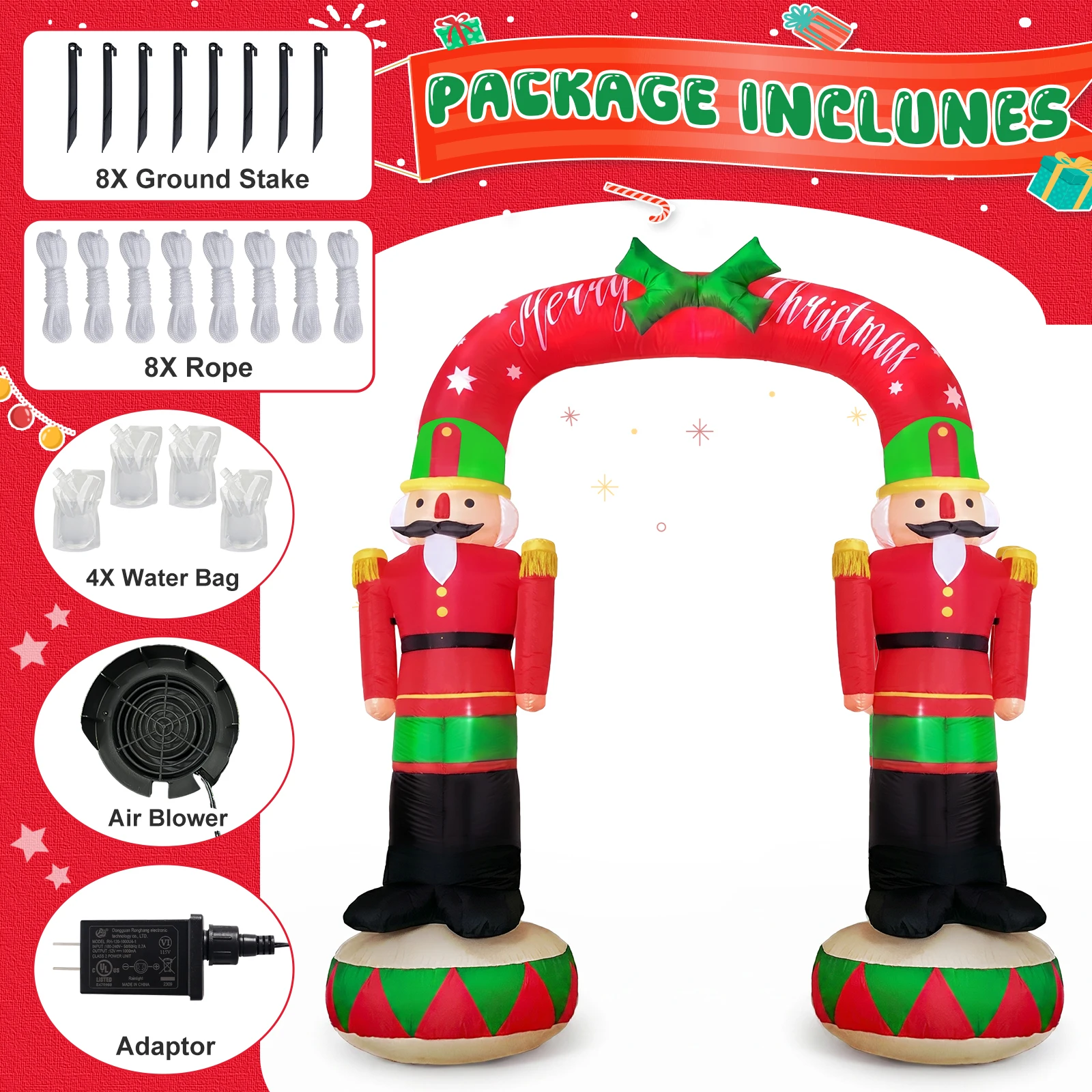 Arco Gonfiabile Natalizio con - Christmas Lights Outdoor recensione e prezzo