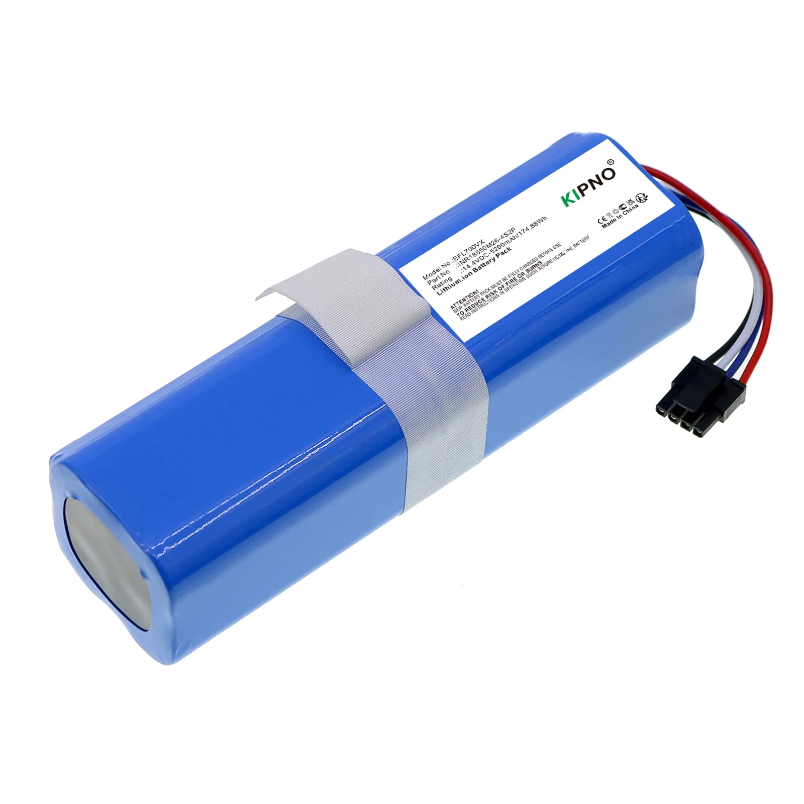 

KIPNO Vacuum Battery For 360 X90 X95 S9 S6 Pro Eufy L70 Hybrid Robovac L70 Hybrid T2190 T2190G21 Lifero RX10 INR18650M26-4S2P
