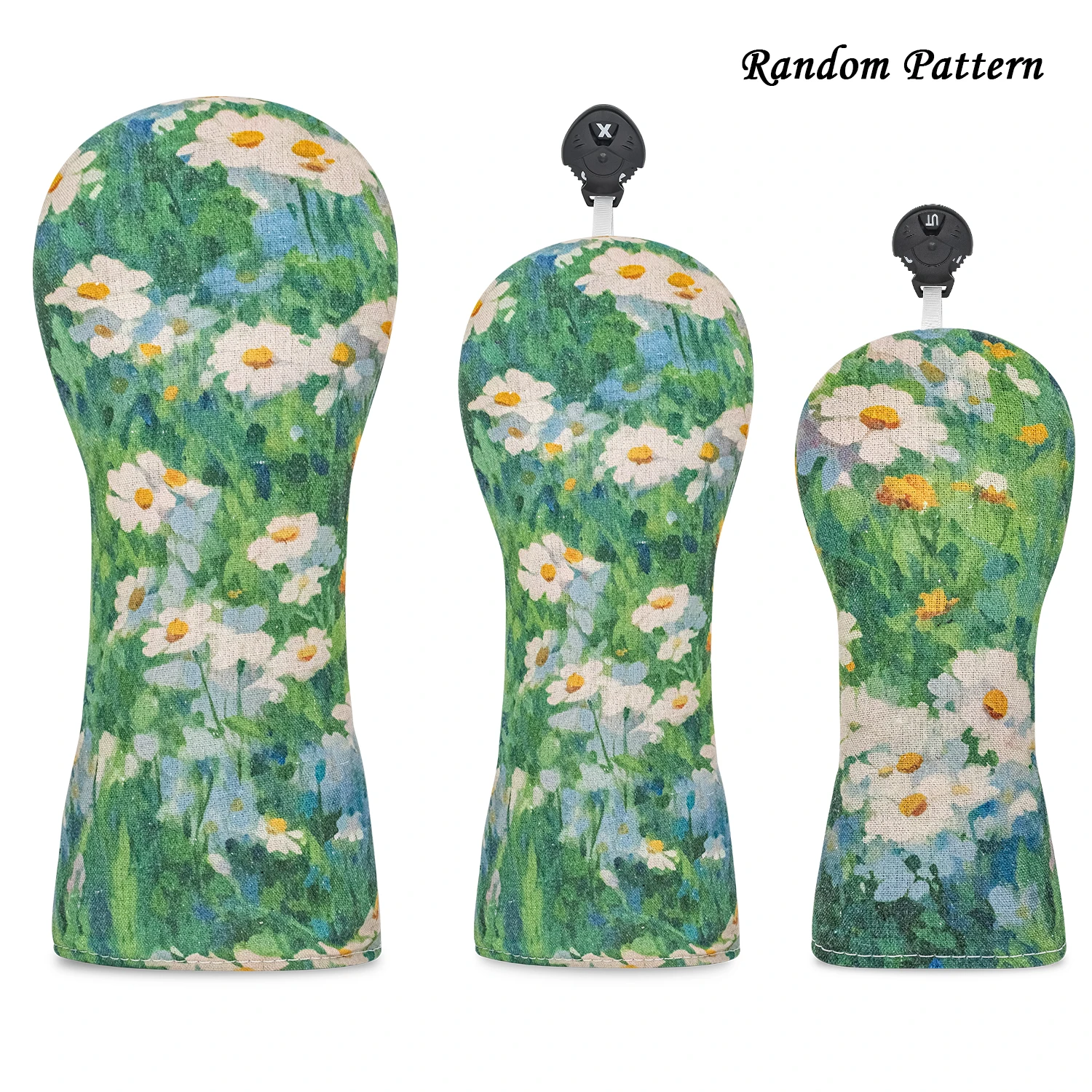 1pc/3pcs Driver, Fairway, Hybrids Golf Headcover‑Spring Floral Print Golf Club Covers for‑Golf Headcover for Men/Women Golfer