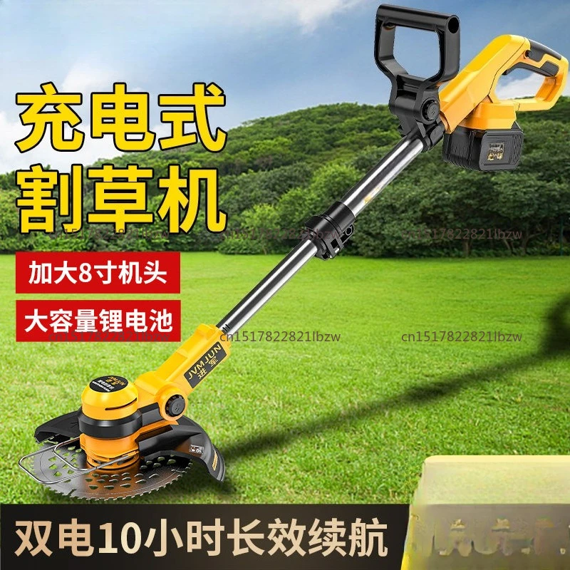 Lightweight Lawn Tool Battery Powered 21V Cordless Weed Eater Electric Brush Cutter for Home Garden Yard Trimming