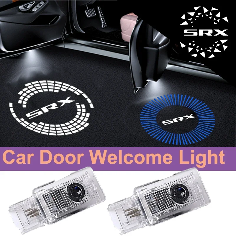 2PCS For Cadillac SRX 2011-2015 Car Door Projector Courtesy LED Light Welcome Shadow Laser Lights Ghost Logo Lamp Decoration