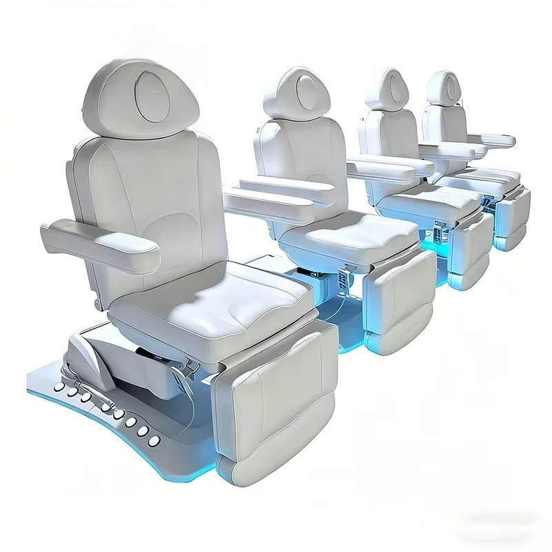 Retractable leg rest beauty bed Hydraulic electric beauty massage bed Facial eyelash bed