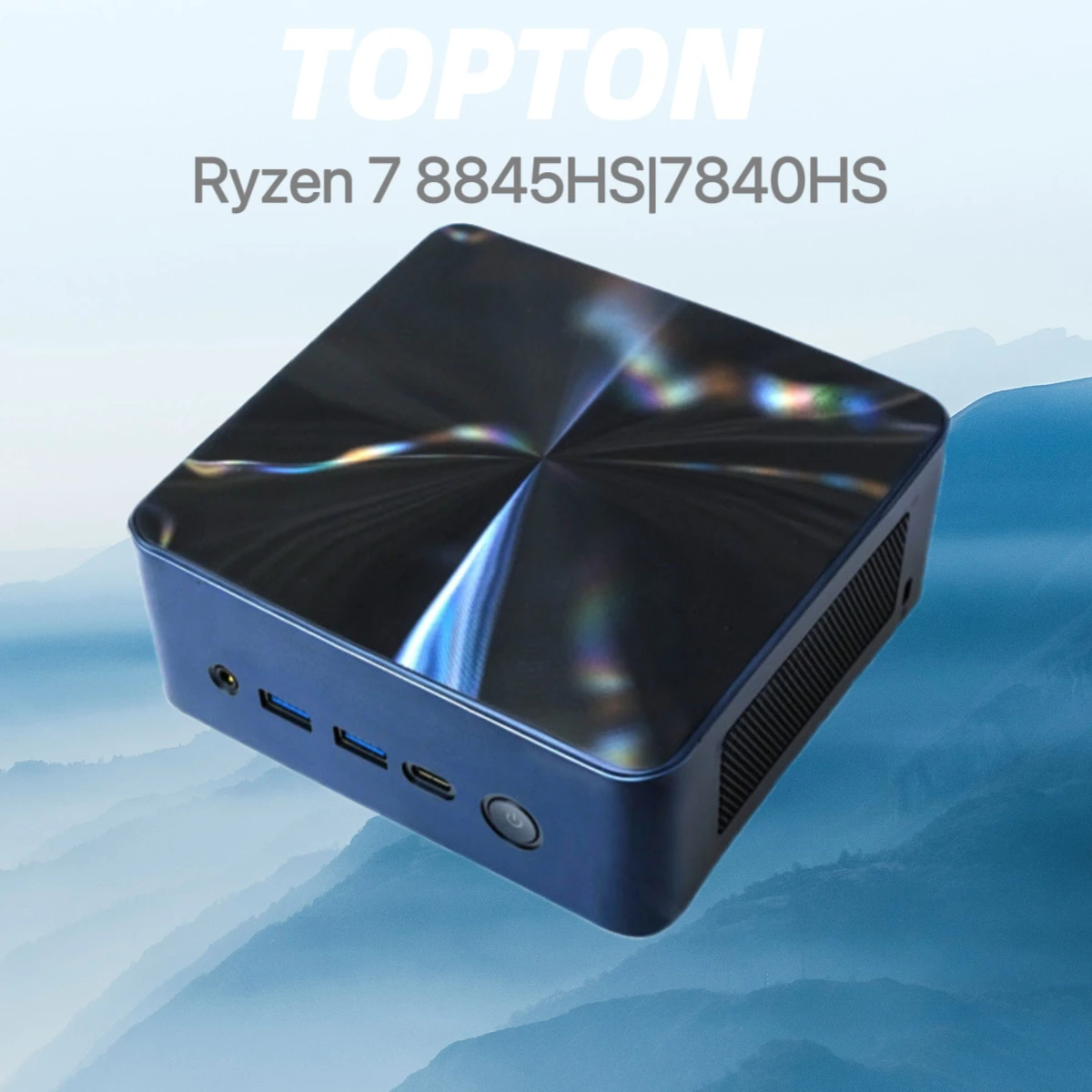 Topton D16 Mini PC AMD Ryzen 7 8845HS 7840HS USB4.0 2xDDR5 2xPCIe4.0 2x2.5G LAN Windows 11 Portable NUC Micro Computer WiFi6