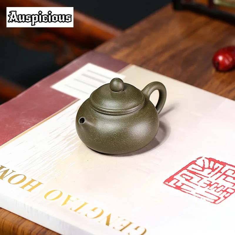 70ml Boutique Yixing Purple Clay Teapot Famous Handmade Tea Pot Raw Ore Green Mud Beauty Kettle Chinese Authentic Zisha Tea Set