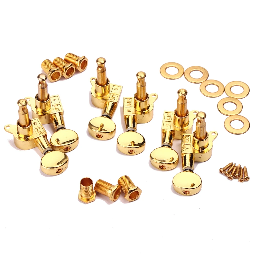 

6 PCS Guitars Golden Electric Tuning Pegs Keys Nose Locking Tuners Machine Heads