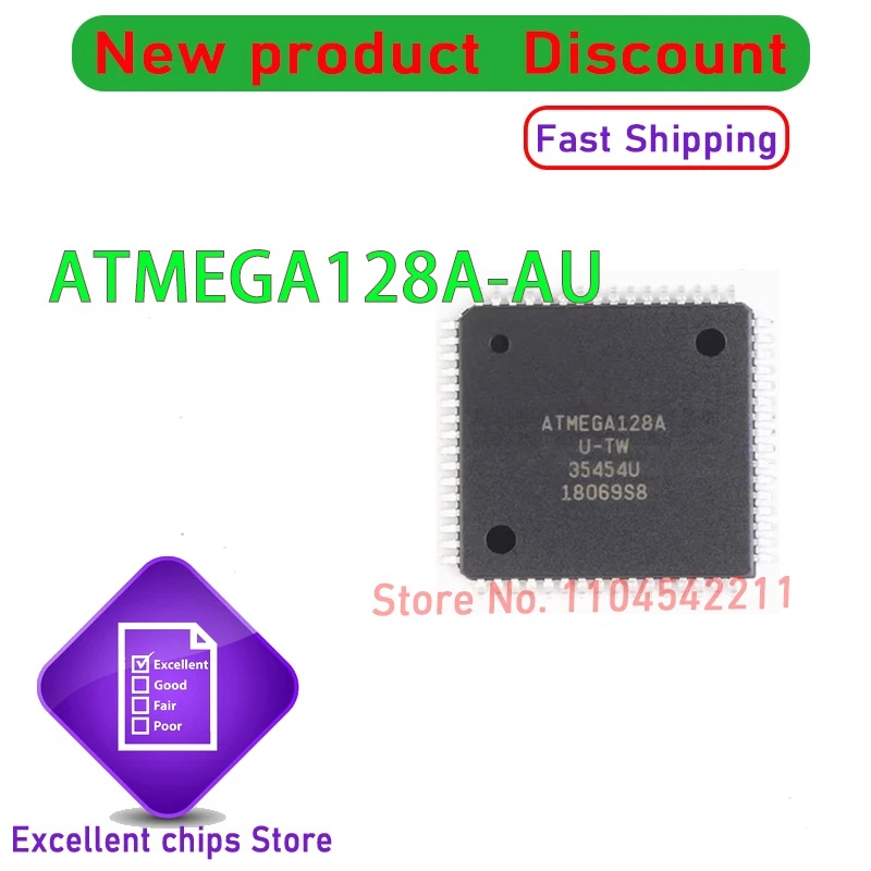 

ATMEGA128A-AU 10-50 шт./лот ATMEGA128A QFP64