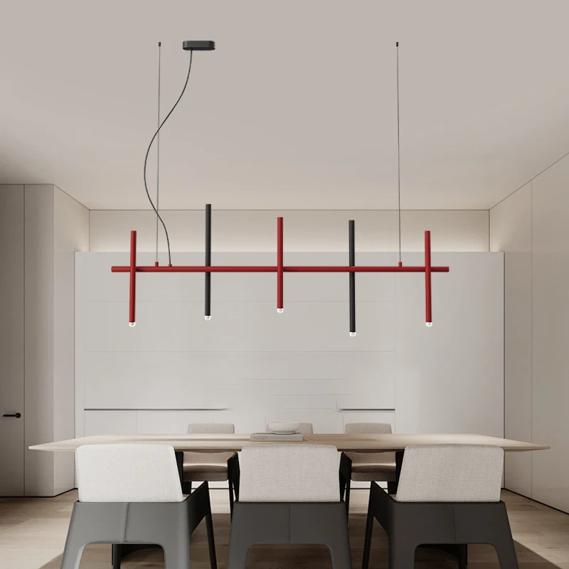 

Nordic Minimalist Creative Long Chandeliers, Personalized High End Dining Room Island Table Led Pendant Light, Art Home Decor