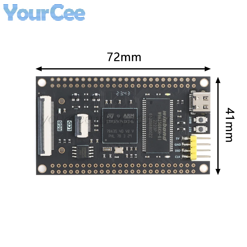 STM32H743XIH6 STM32H743 FK743M4-XIH6 FK743M5-XIH6 Moduł Płytki Rozwojowej STM32 do Nauki Systemów Centralnych, Kompatybilny z OpenMV — zdjęcie 5