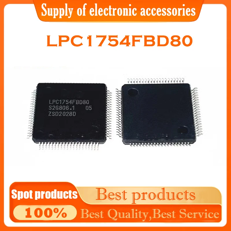 LPC1754FBD80 Imported LPC1754 LQFP-80 original  microcontroller spot can be directly shot