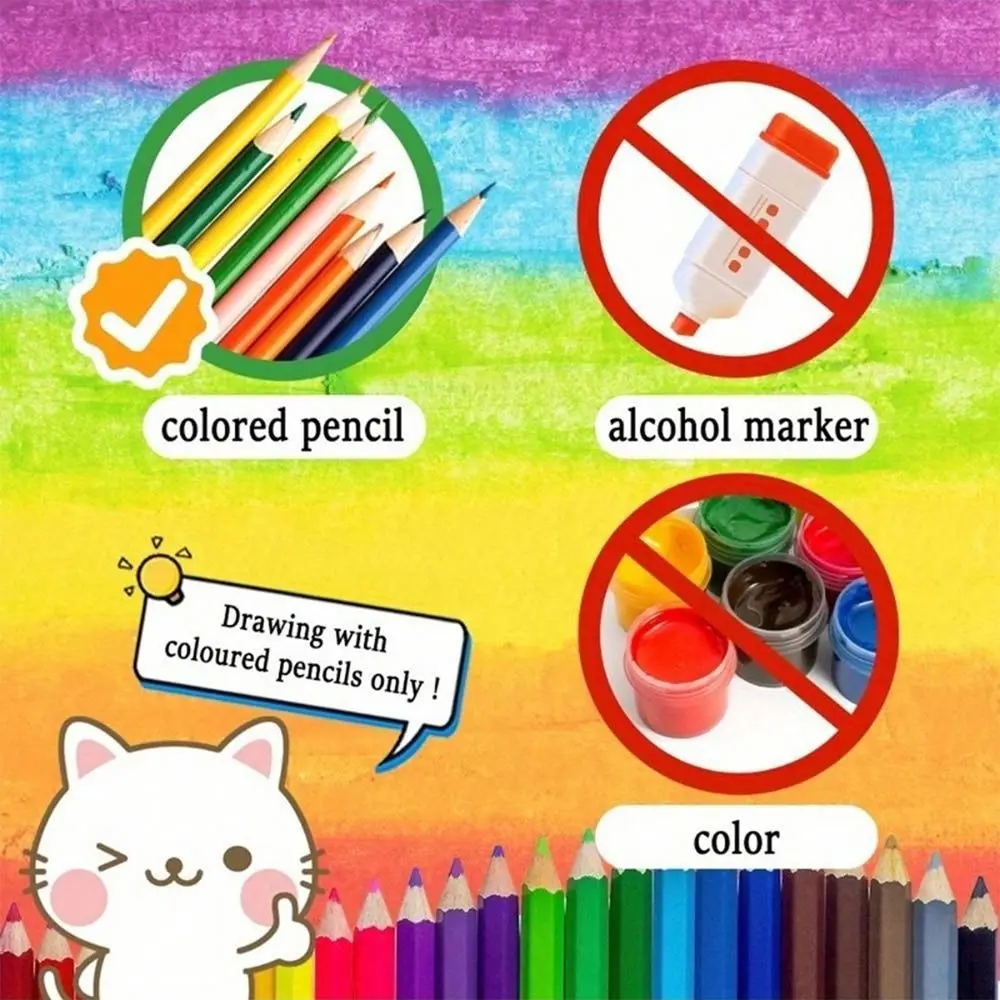 Cartoon Coloring Book Stress Relief Educational Graffiti Painting Book Painting Gift Montessori Drawing Toy for Adults And Teens