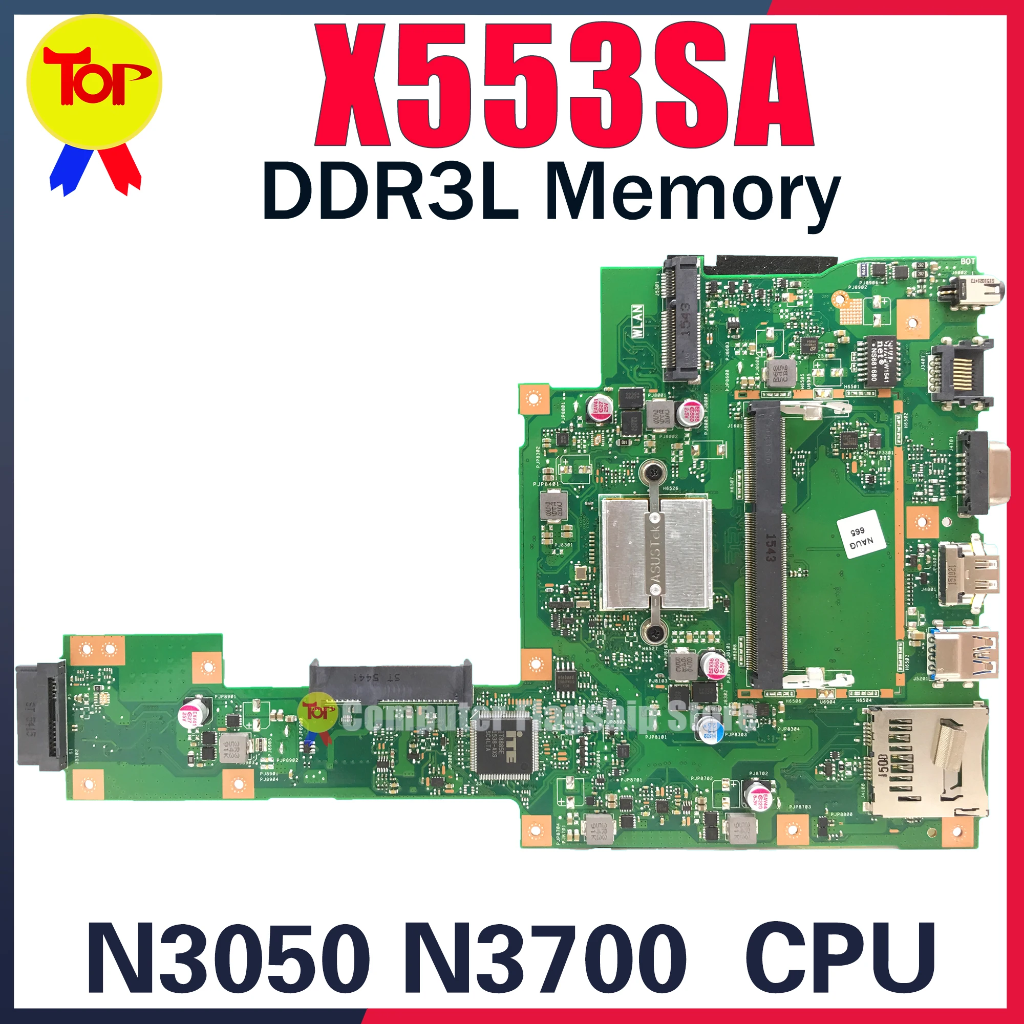 

X553SA Laptop Motherboard For ASUS X553S F553S S553SA Mainboard N3050 N3700 DDR3L 100% Working