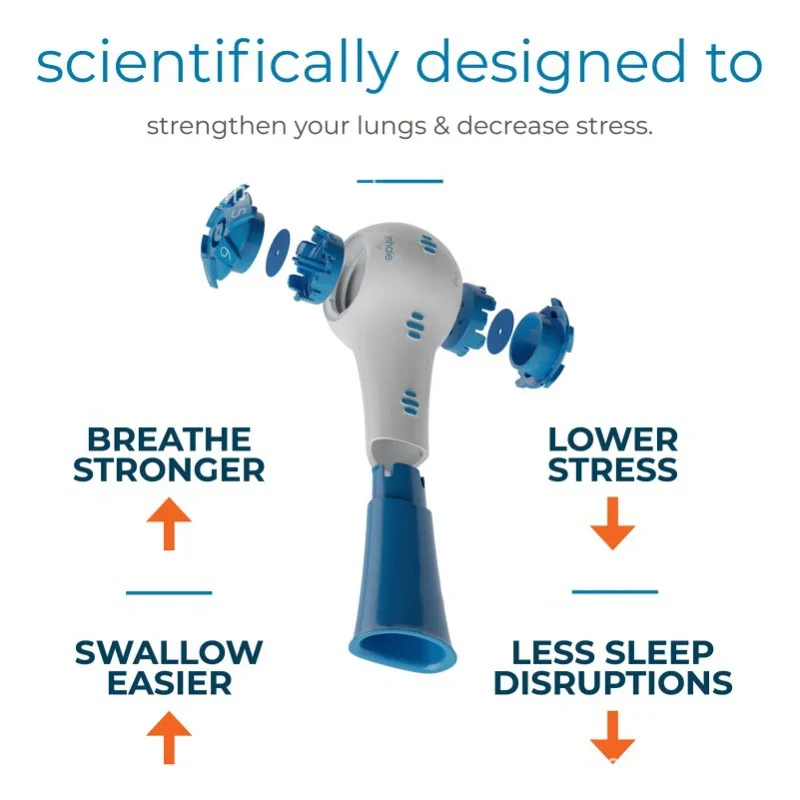 Treinador de respiração resistência ajustável portátil ferramenta de treinamento de expansão pulmonar aumentar a capacidade pulmonar correndo exercitador abdominal