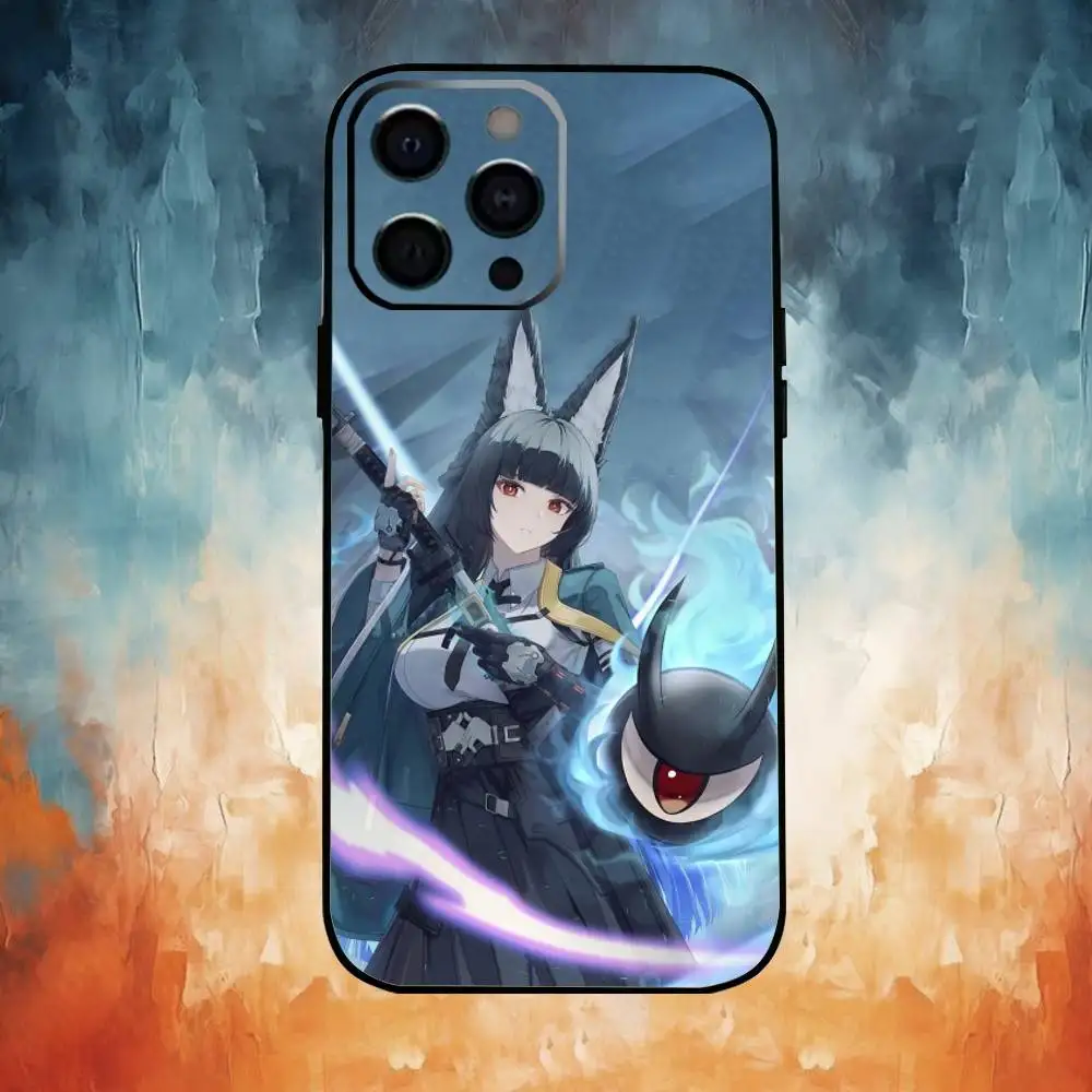 Casing HP Z-Zenless Zone Z-ZeroS M-Miyabi H-Hoshimi Untuk iPhone17,16,15,14,13,12,11 Plus,Pro Max Bahan Lembut Warna Hitam