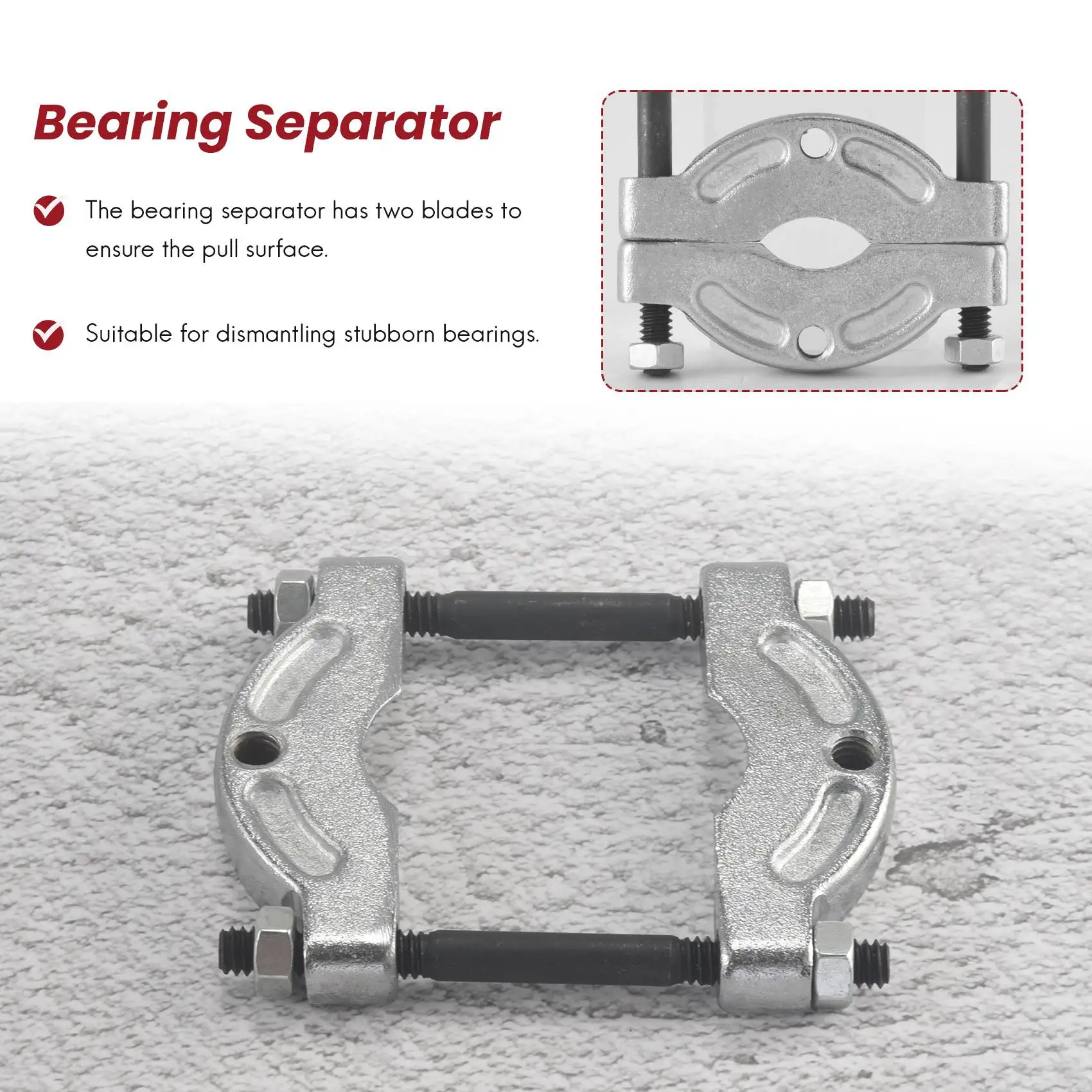 Separador de cojinetes de 1 pulgada, herramienta extractora de cojinetes pequeños de 10mm-30mm