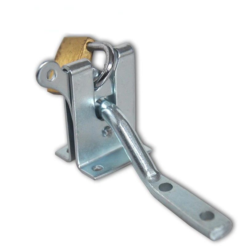 Electroplated Steel Auto Door Bolt Lock Hasp Latch for Garden Fence Pasture Farm Self-locking gate latch automatic gravity lever