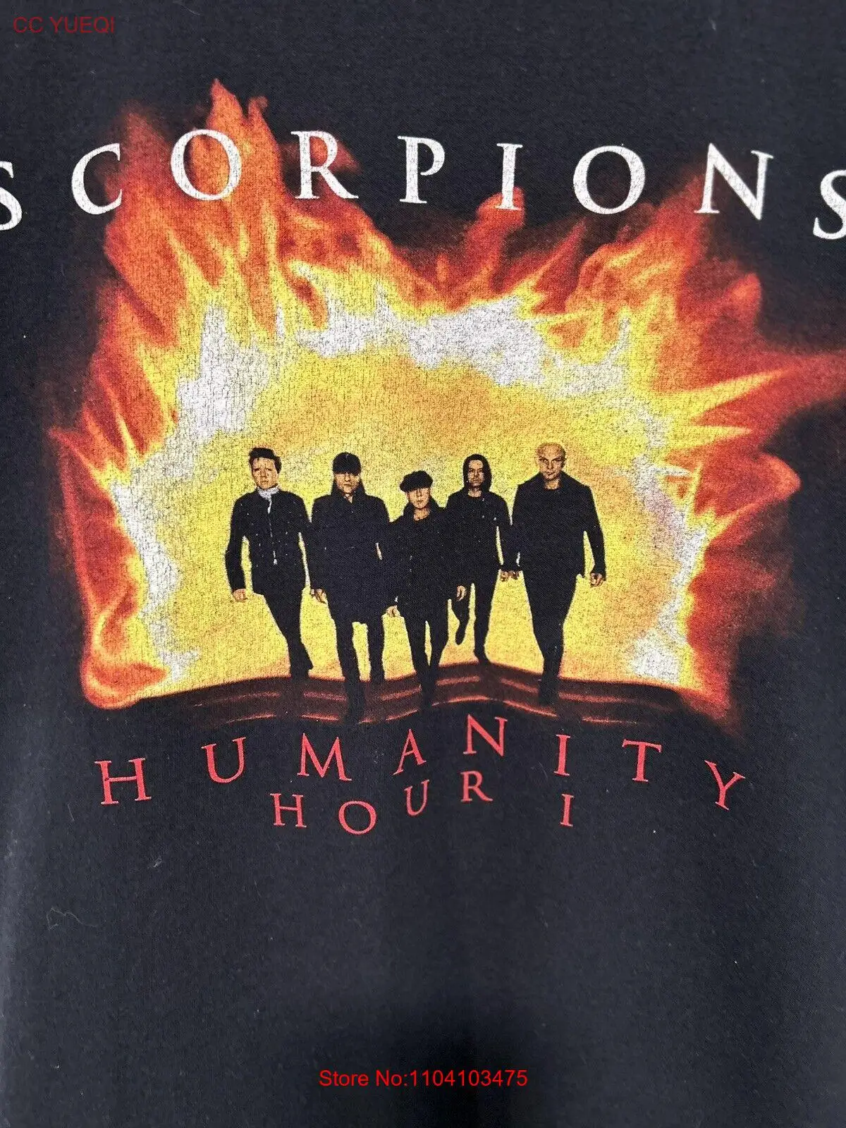 Scorpions Concert T Shirt Adult Large Black Humanity Hour 1 World Tour 2007 Scorpions Concert T Shirt Adult Large Black Humanity Hour 1 World Tour 2007