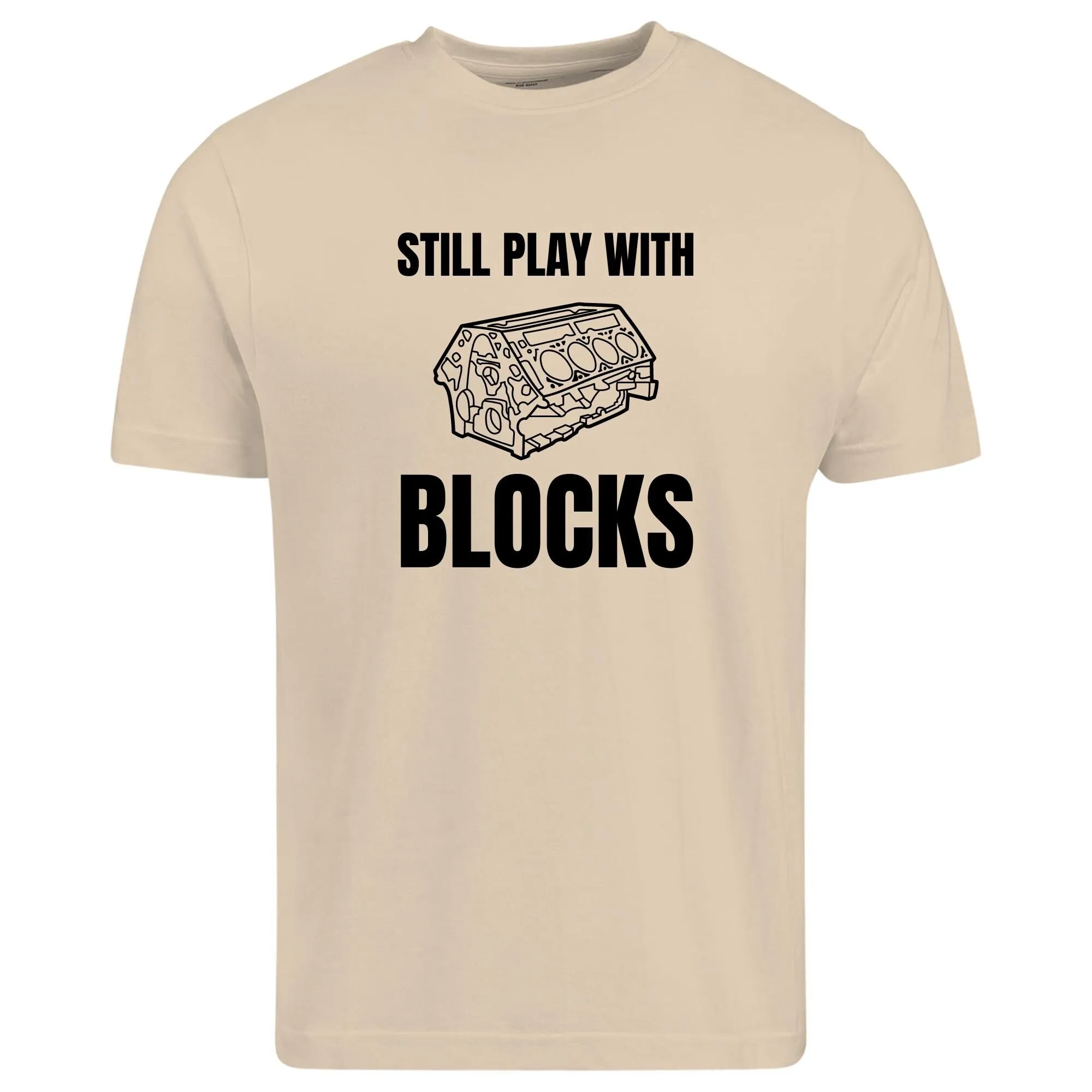 Still Plays With Blocks T Shirt Work Bench Mechanics Dad Father'S Day Handyman S Car Lover Christmas