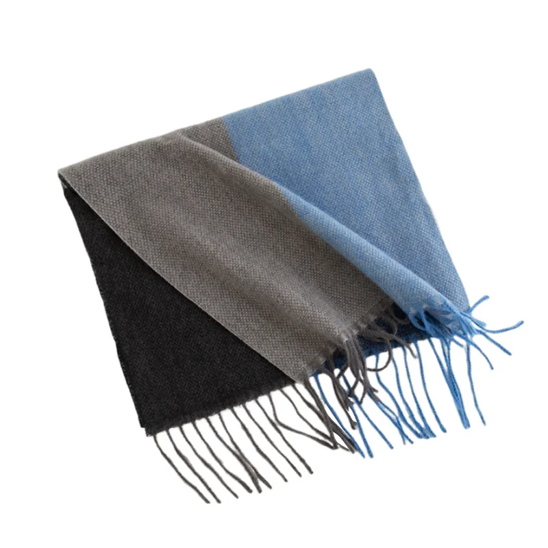

New Imitation Cashmere Plaid Color Block Scarf Autumn Winter Unisex Shawl Hijab Hair Wrap Neck Warmer Korean Style Fashion Stole