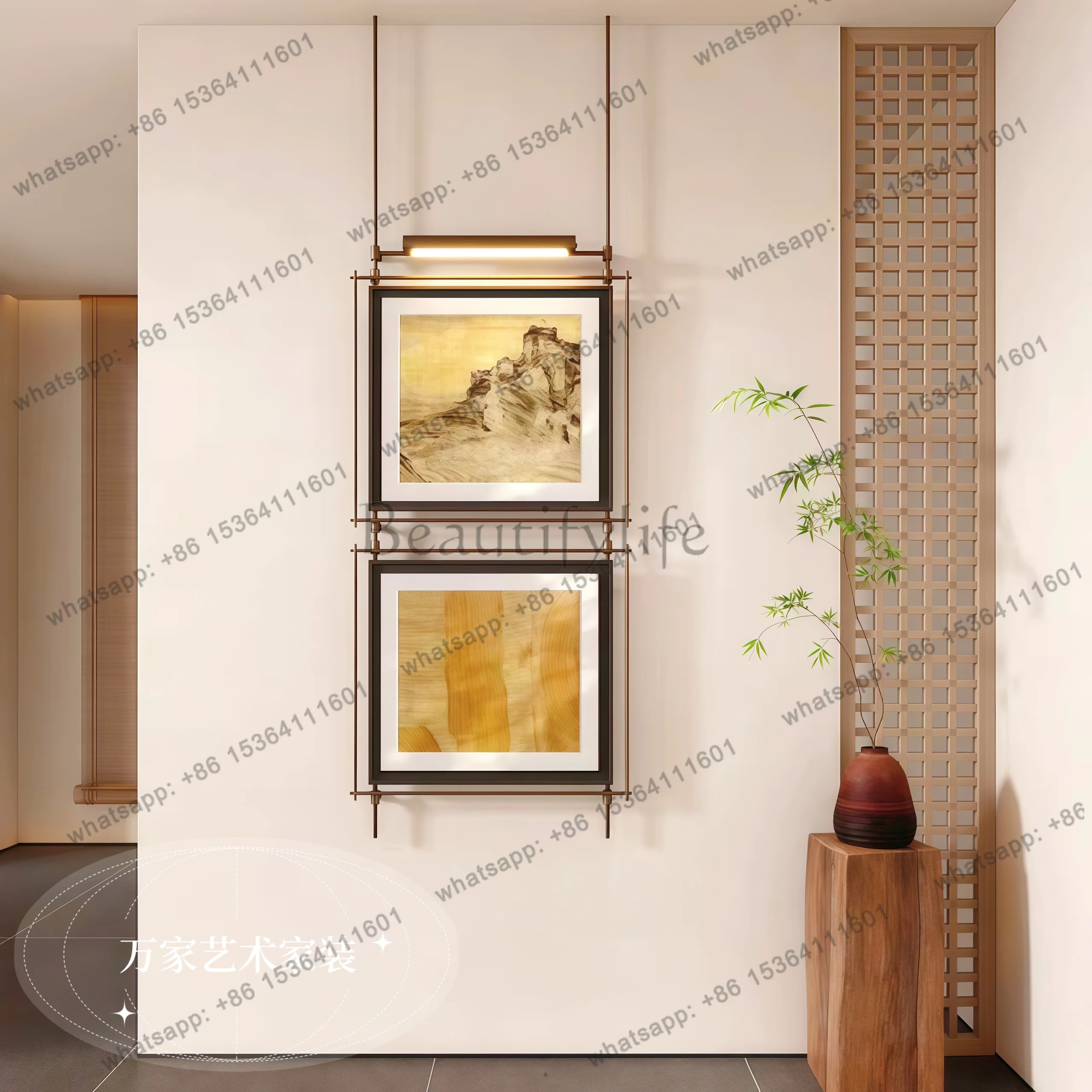 Three-dimensional hanging of the high-end hanging decoration sales department of the medieval style decorative painting wall