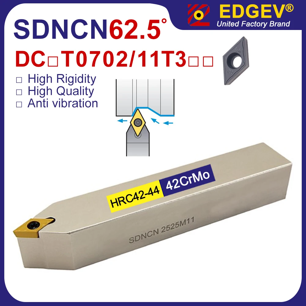 SDNCN SDNCN1212H07 SDNCN1616H07 SDNCN2020K07 SDNCN1212H11 SDNCN1616H11 SDNCN2020K11 SDNCN2525M11 DCMT11T308 portautensili per tornitura