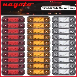 4x/6x/8x/10x 12V 24V LED Car External Side Marker Warning Light Oval Clearance Signal Trailer Truck Lamp Truck Lorry Caravan Bus