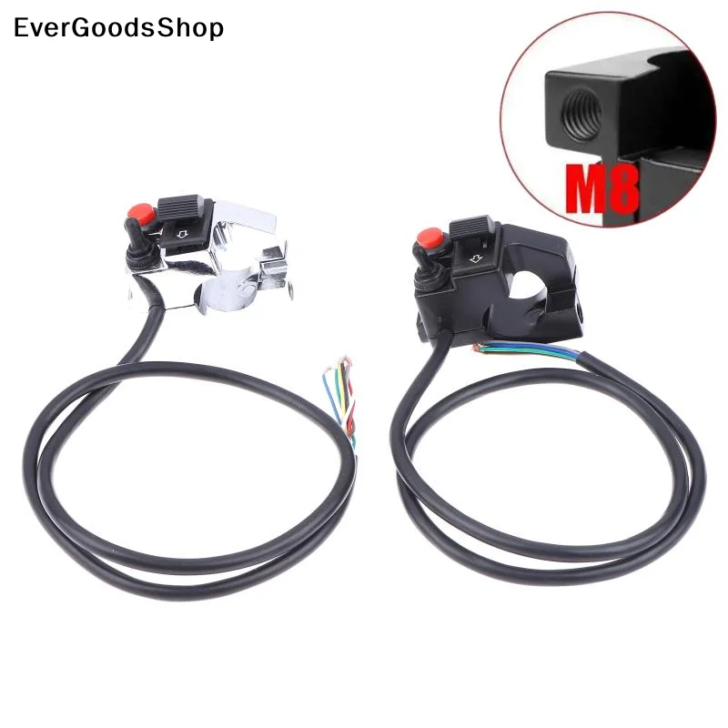 

✦ Aluminum 7/8" Left Motorcycle Handlebar Mount Push Button Horn Headlight Winker Turn Signal Switch For ATV Dirt