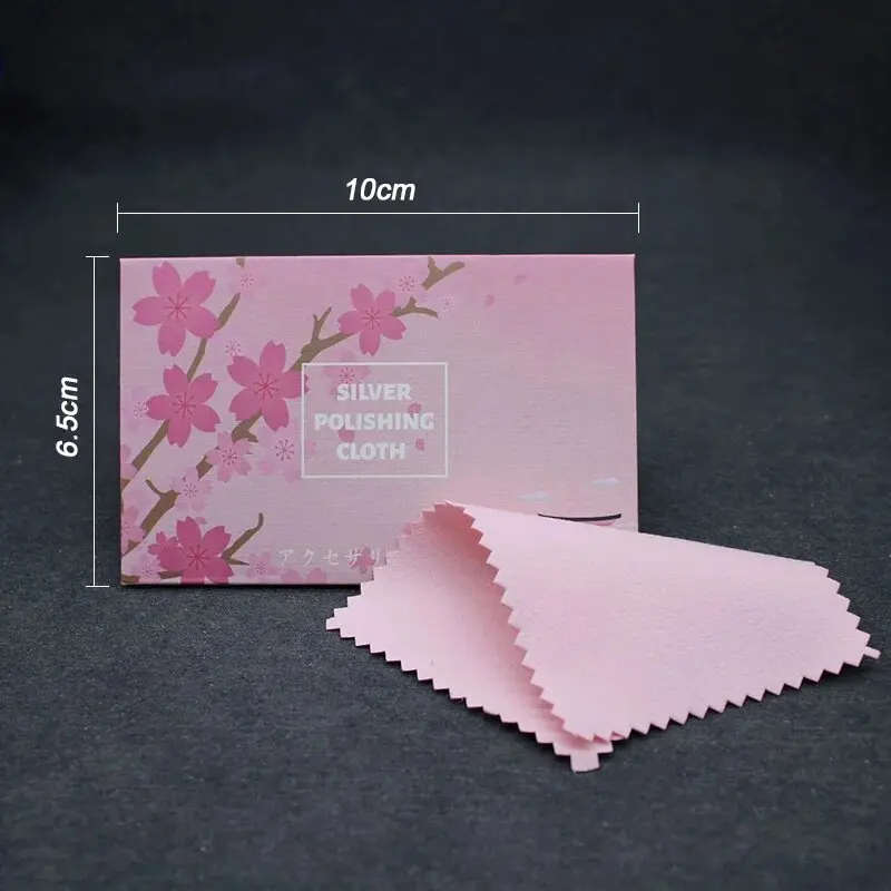 Pink Cherry Blossom Sakura Jewellery Polishing Cloth, Sterling Silver Jewelry Polishing, Clean Silver, jewelry Polishing Cloth