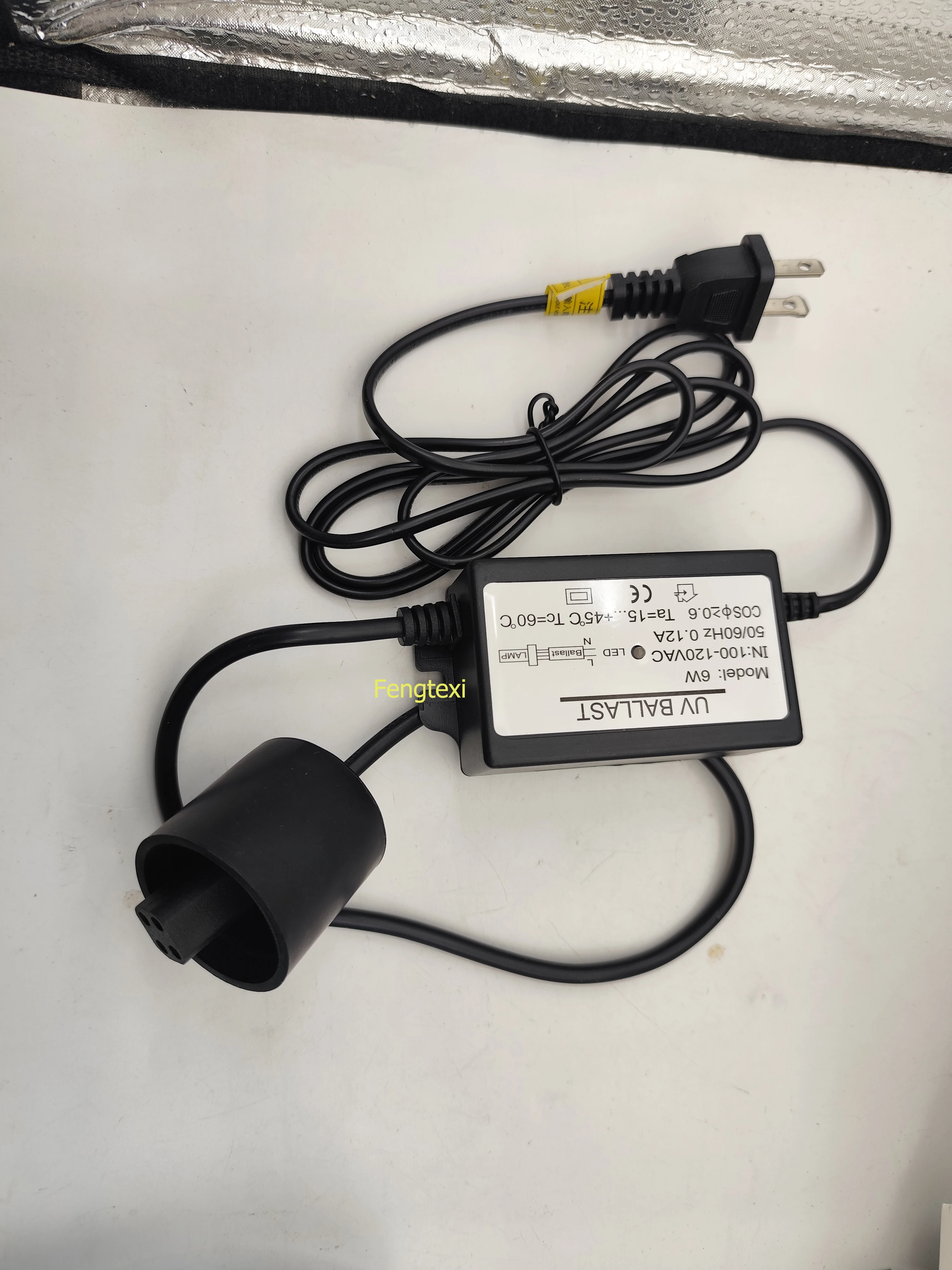 6W 110V US Plug Single-end Four-pin Ballast for In-line Ultraviolet Lamp