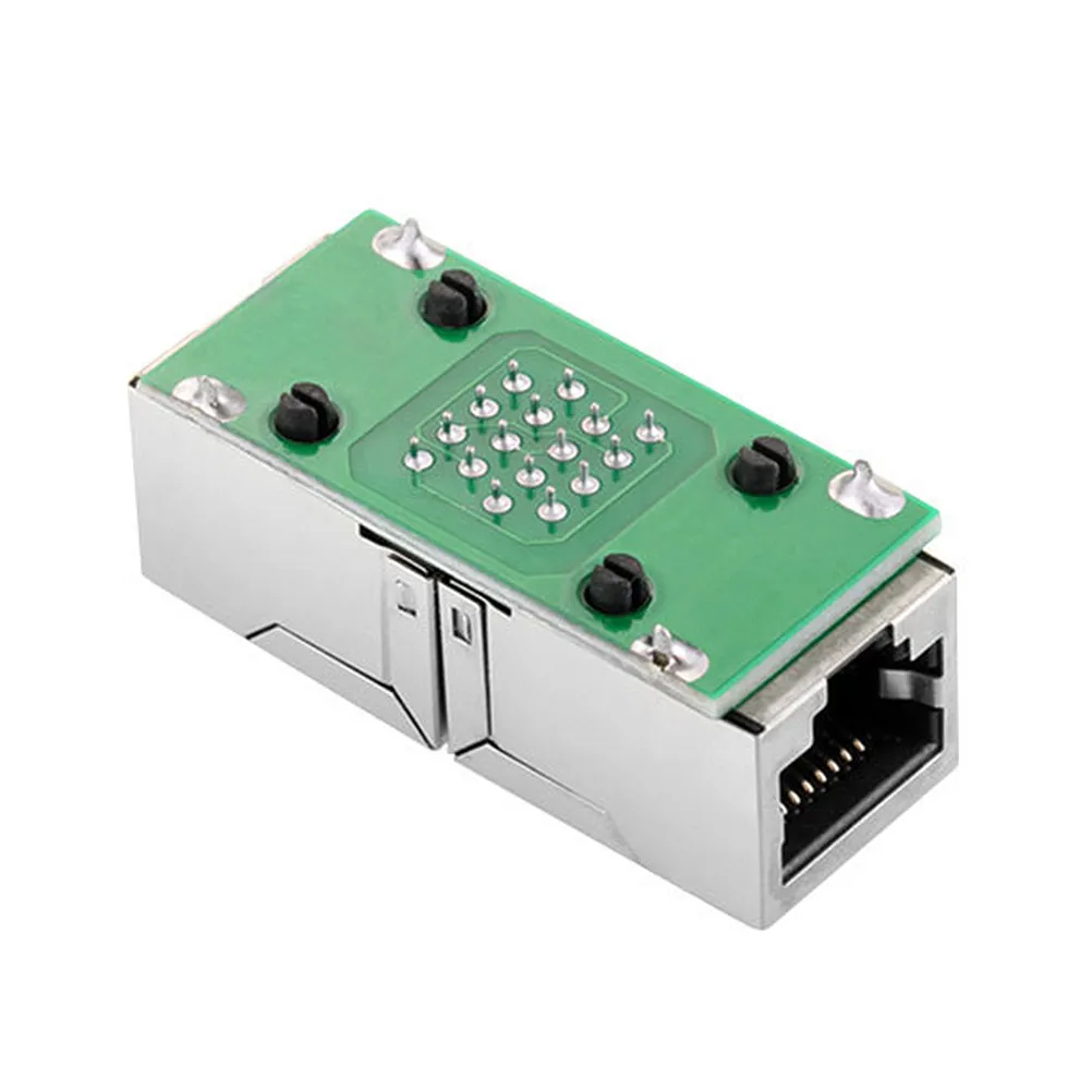 2Pcs Plastic Ethernet Cable Coupler For Office Worker Network Connector RJ45 Shielded Extension Adapter Connection
