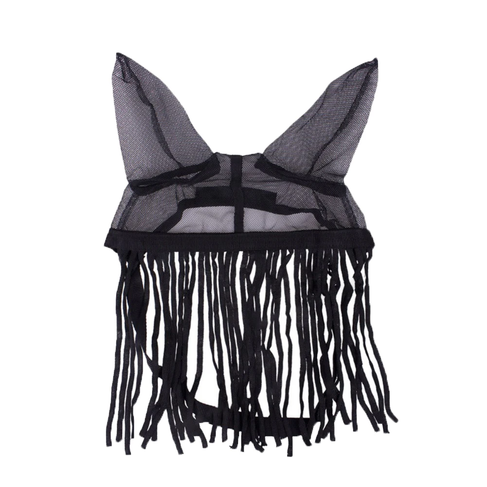 غطاء ذبابة الحصان مع شرابات من نسيج البوليستر المسامي قابل للتعديل مناسب لركوب الخيل والبيئات المستقرة #2