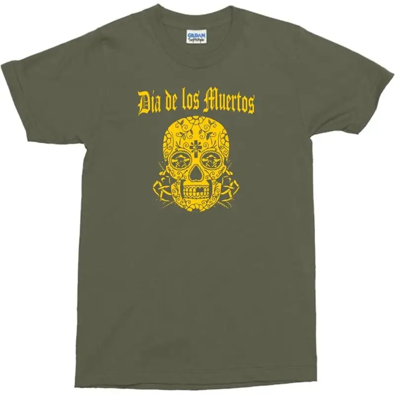 

Day Of The Dead T Shirt Dia De Los Muertos Mexican Skull Various Colours