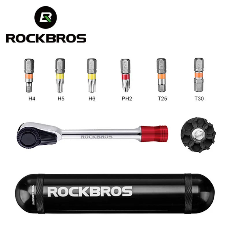 

ROCKBROS Bicycle Repair Tool Kit Cycling Multifunctional Torque Wrench Bike Screwdriver MTB Road Repair Tool Sets Equipment