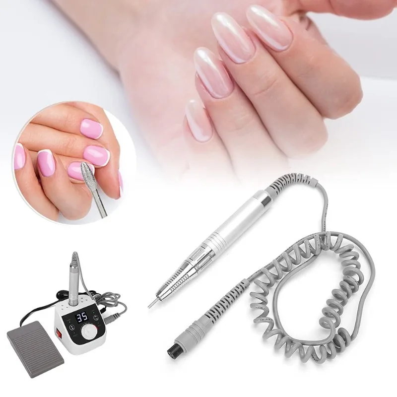 35000 RPM manipolo per Nail Art ad alta potenza a basso rumore per trapano per unghie sostituzione della maniglia senza spazzole per strumento per Manicure e Pedicure