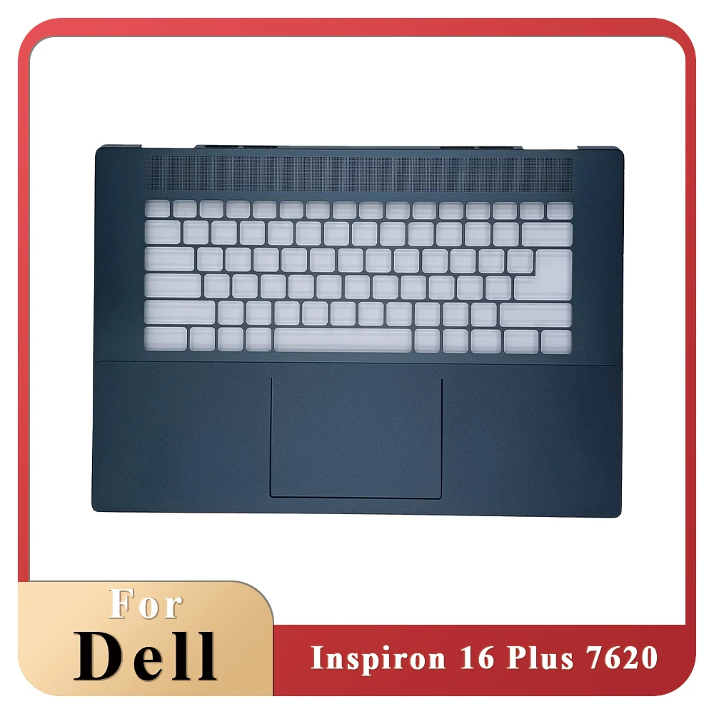 

New For Dell Inspiron 16 Plus 7420 Palmrest Upper Cover Replacement Keyboard Bezel Blue 0RYX3M