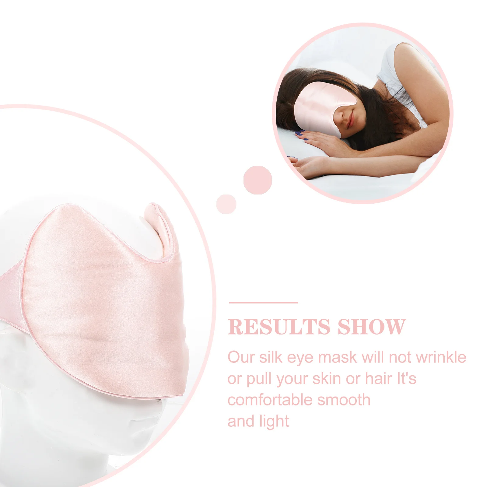 

Comfortable Silk Eye Mask Sleep Eye Cover Practical Design for Good Night Sleep Mask Sleeping Blinder Women Night Blinder