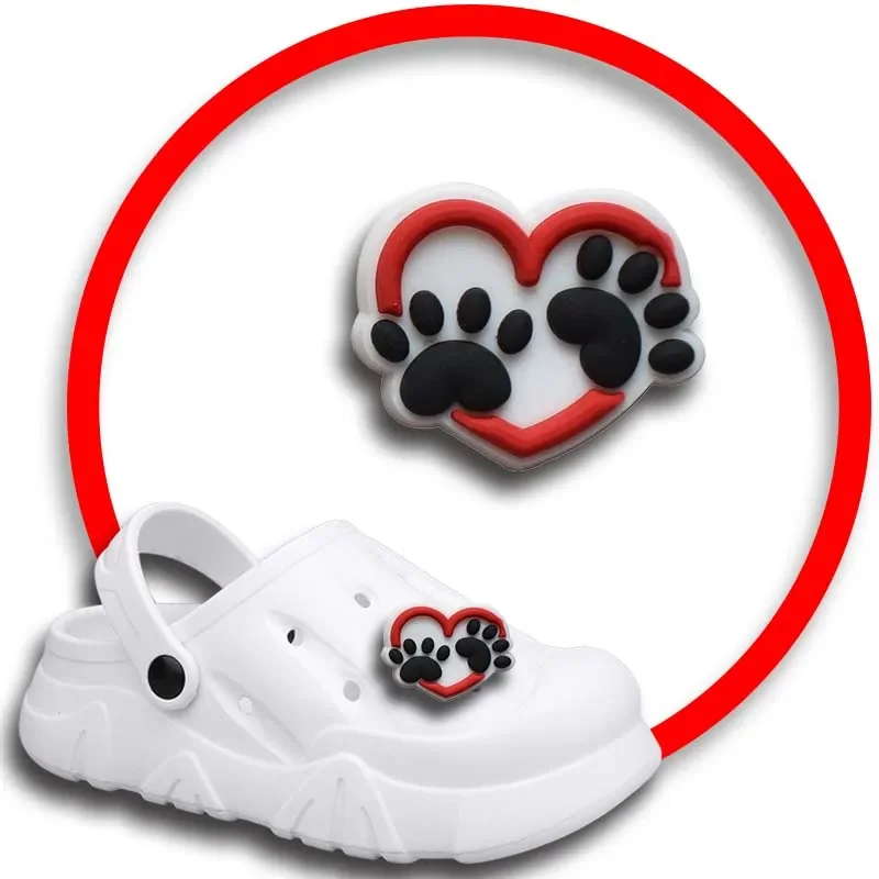 Breloques de chaussures de nourriture pour chien pour la maison, accessoires de décoration de chaussures pour crocs, sandales, femmes, sabots, épingles, badges pour hommes, accessoires pour enfants