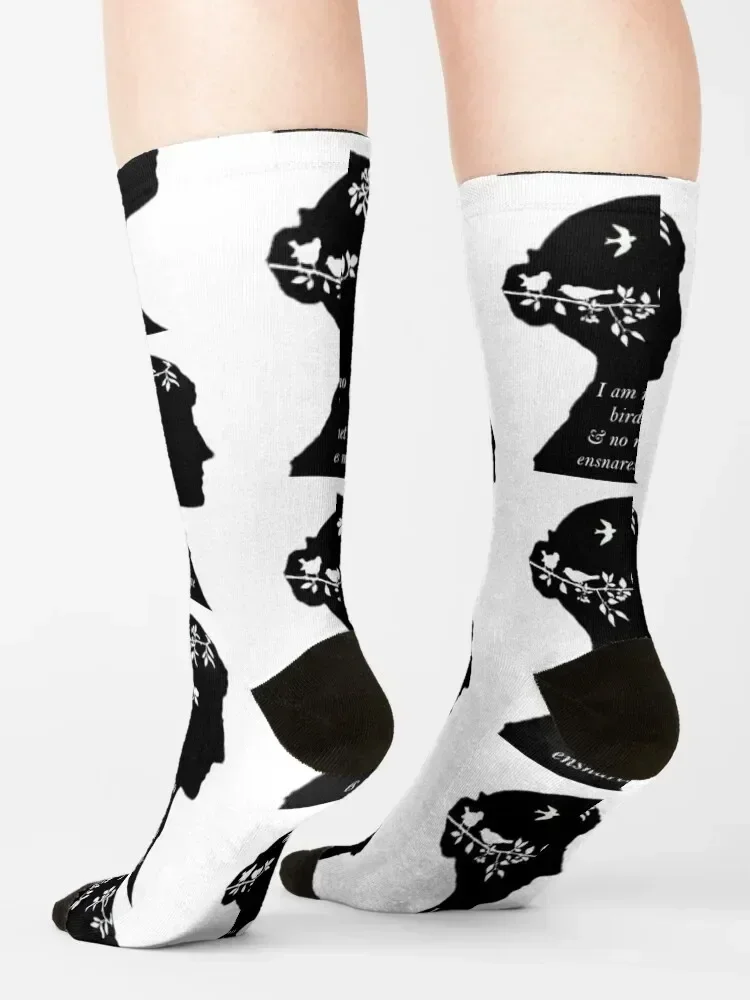 Jane Eyre - I am no bird Socks hadiah kaus kaki kustom untuk pria wanita