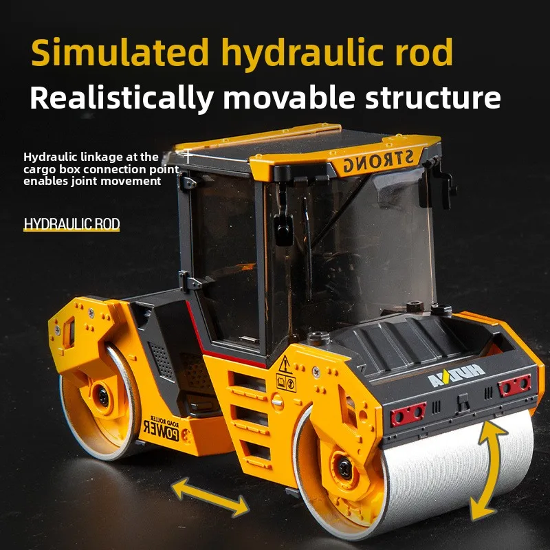 Huina Alloy Truck Modell Roller 1/50 Doppelradmodell Technik Autos Doecast Trucks Kindersammlung Spielzeug für Jungen Geschenk