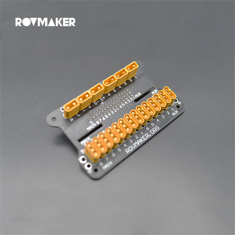 Imagem -02 - Cablagem de Cabine Estender Board 110 para Rov Auv Openrov Robô Subaquático Compartimento Elétrico Distribuição 40a Stand Breakout