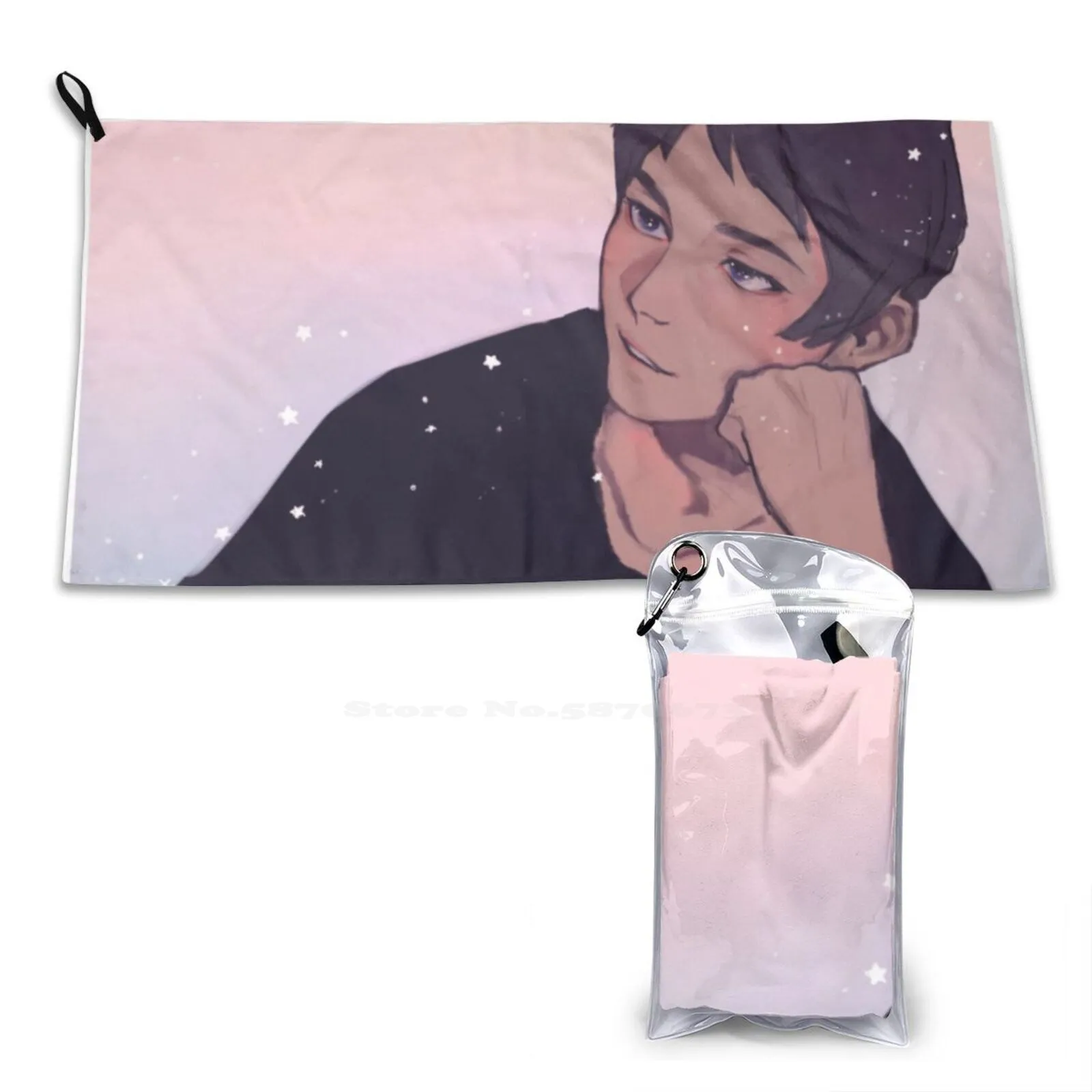 Lance #328497 Soft Towel Quick Dry Sport Beach Towel Lance Vld Voltron Legendary Blue Paladin