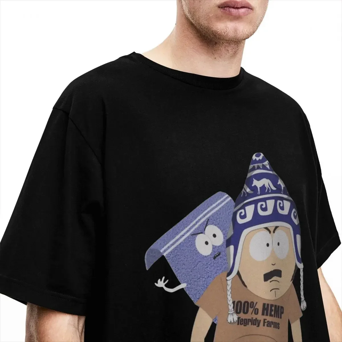 الرجال النساء تيغريدي مزارع راندي مارش ومنشفة قميص البضائع جنوب الحدائق القطن الخالص تي شيرت الملابس الترفيه تي شيرت