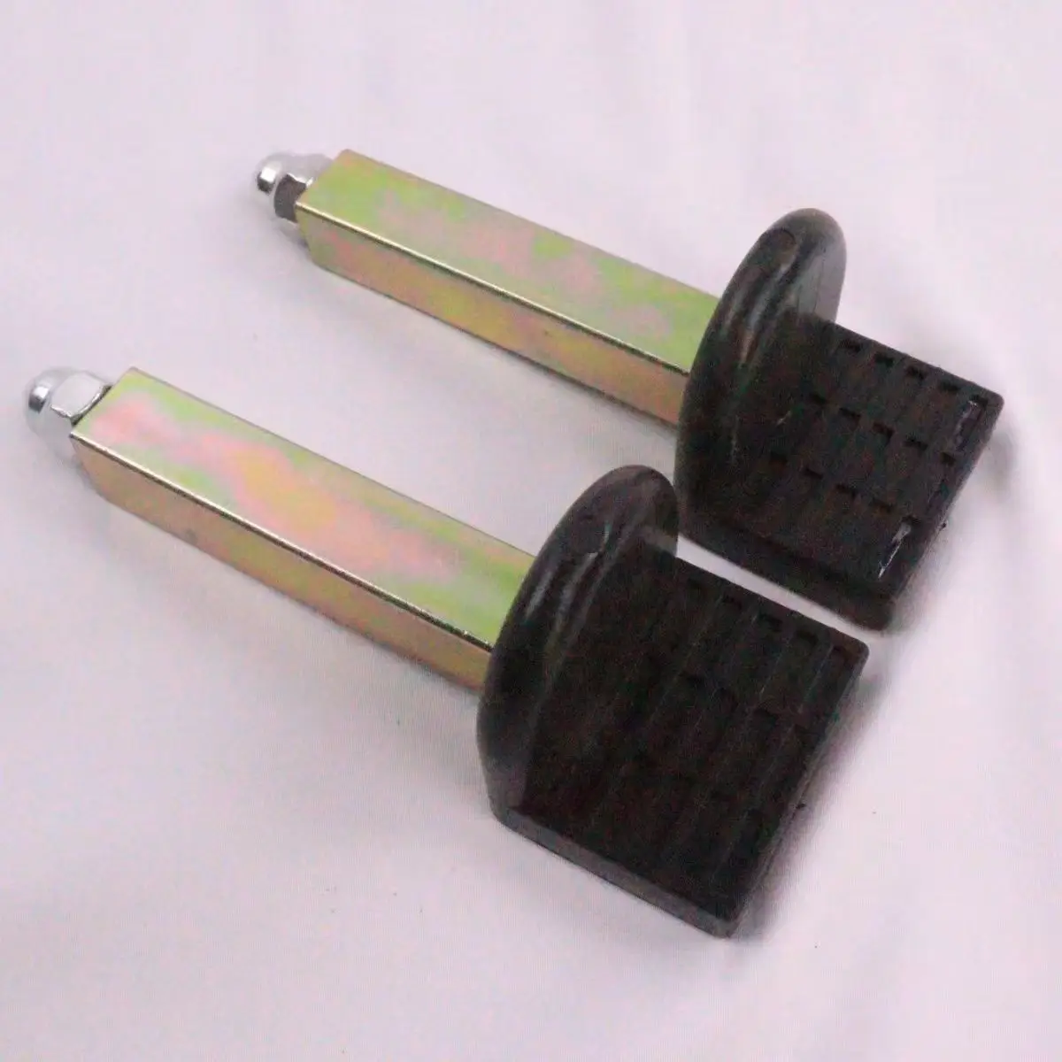 1 Pair Motorcycle Bike Stands Wheel Support Frame Stand Swing Arm Lift Tripod Hooks Hook Fork U-style & Rubber L Type