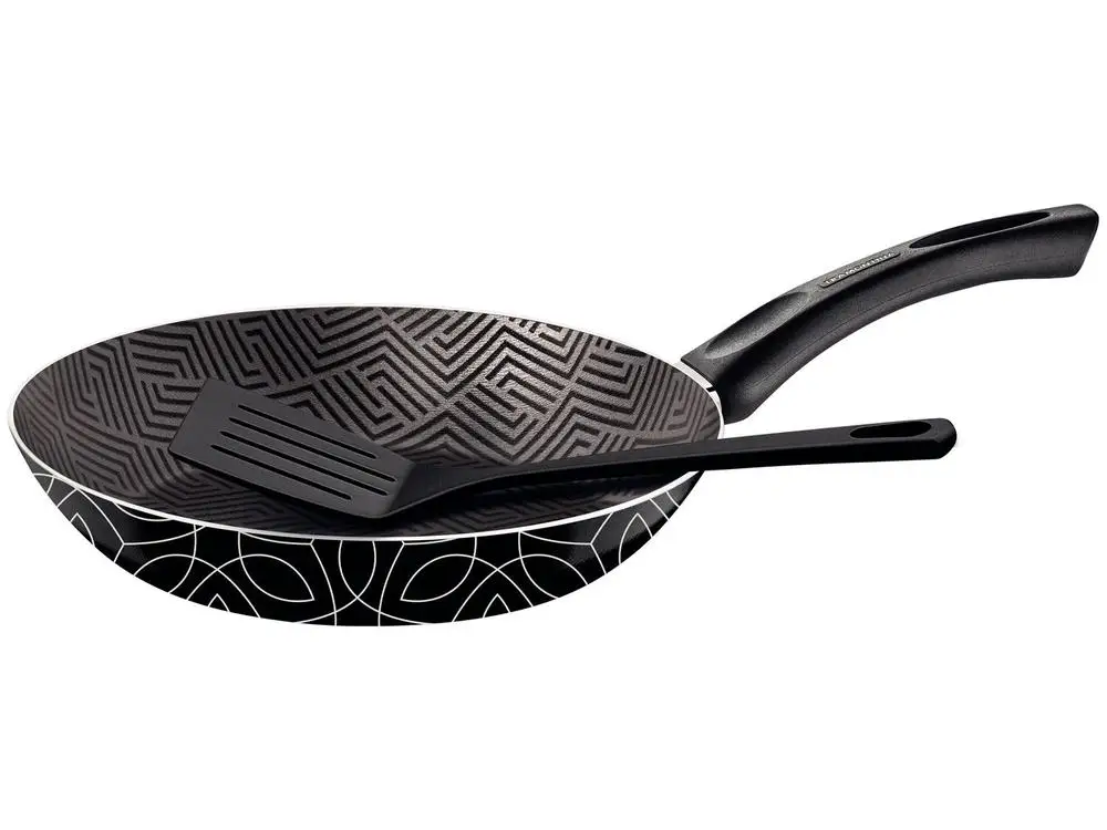 Frigideira Antiaderente Tramontina de Alumínio Paris Preta e Branco 24cm